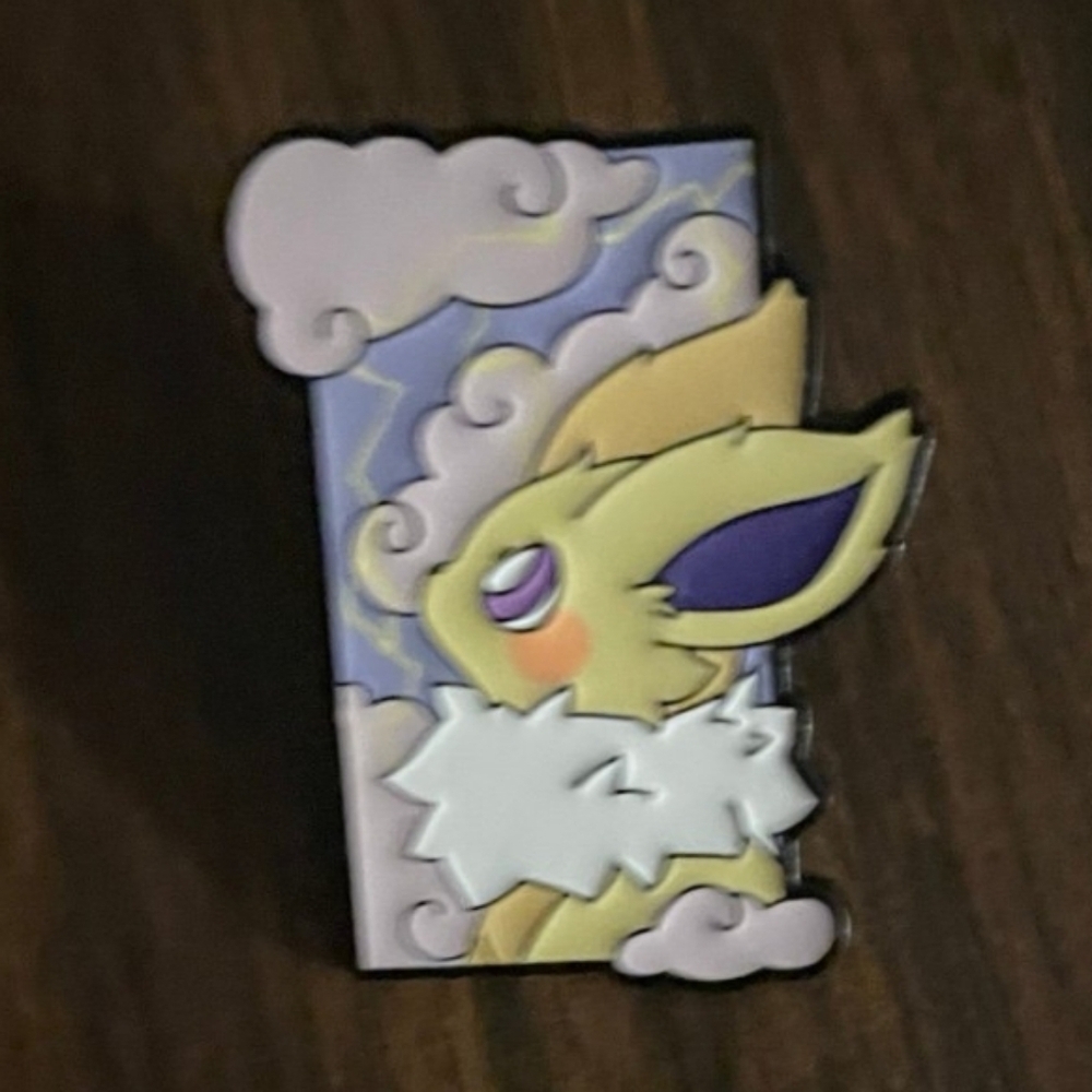 Pokemon Jolteon Pin with Purple and Yellow